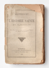 L'histoire sainte en algonquin J.-C. Mathevet. 1890