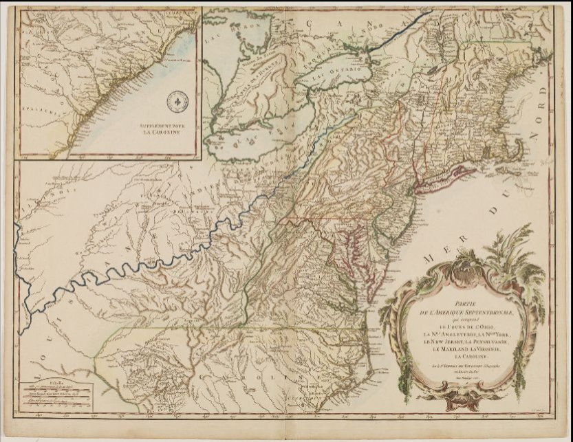 Partie de l'Amérique septentrionale  G. R. de Vaugondy. 1755