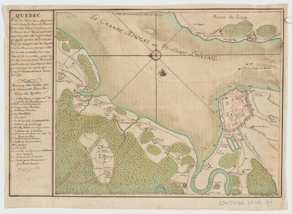 Quebec : ville de l'Amerique septentrional dans la Nouvelle France  F. Parkman. 1707