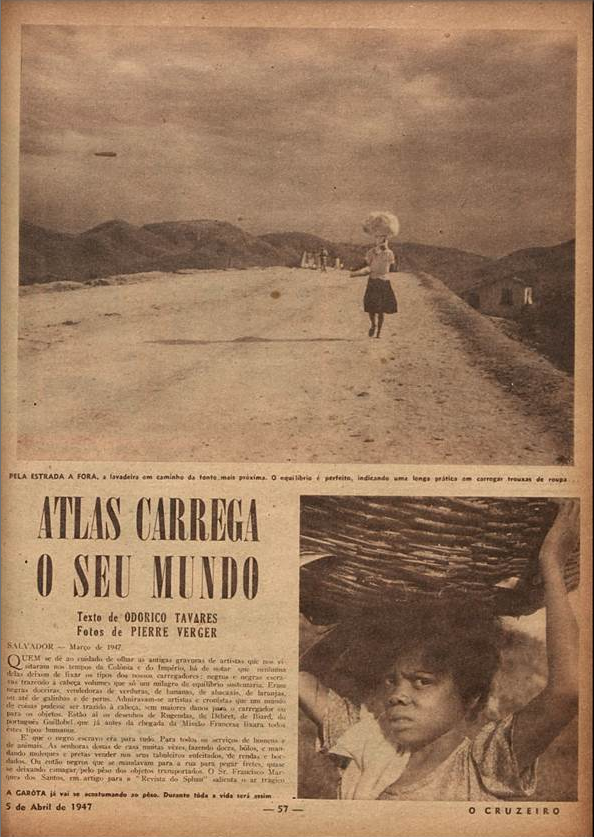 Atlas carrega o seu mundo  O Cruzeiro. 1947