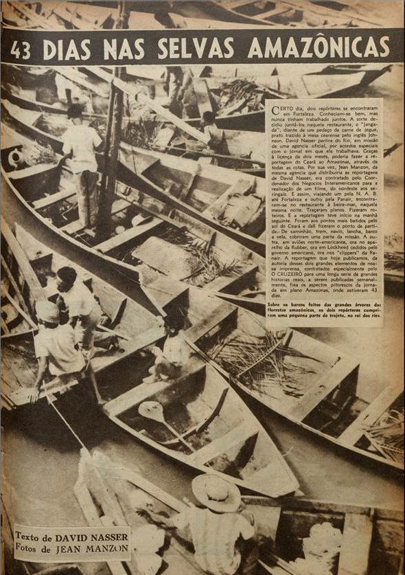 43 dias nas selvas amazônicas  O Cruzeiro edição 11. 1944
