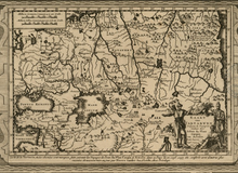Carte de la Tartarie où les chemins sont marqués suivant les voyages de Jean du Plan Carpin et Ascelin dans ce pays-là en 1246-1247  Pierre Vander. 1707