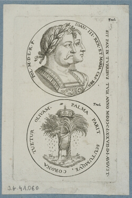 Ioan III Rex et Maria Cas. Reg. Pol. M.D.L.R.P  1679 