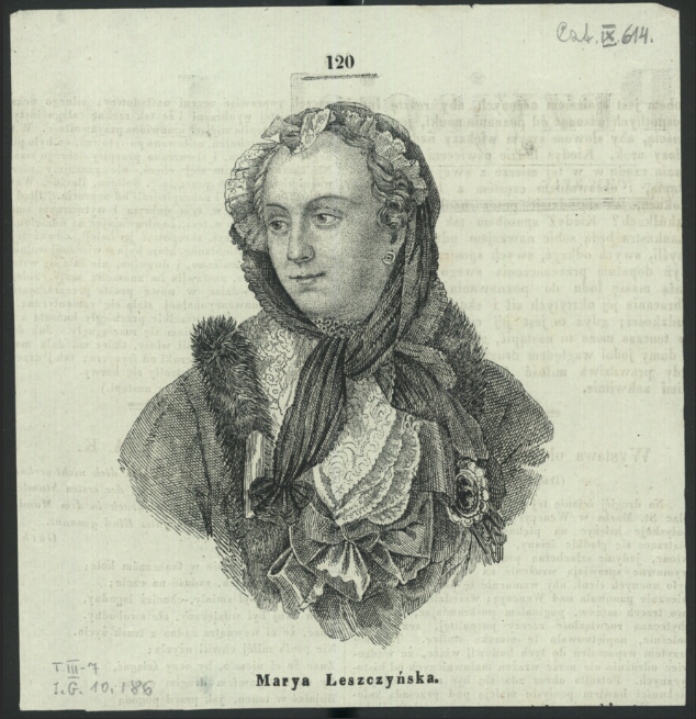 Marya Leszczyńska  J.-M. Nattier. 1837