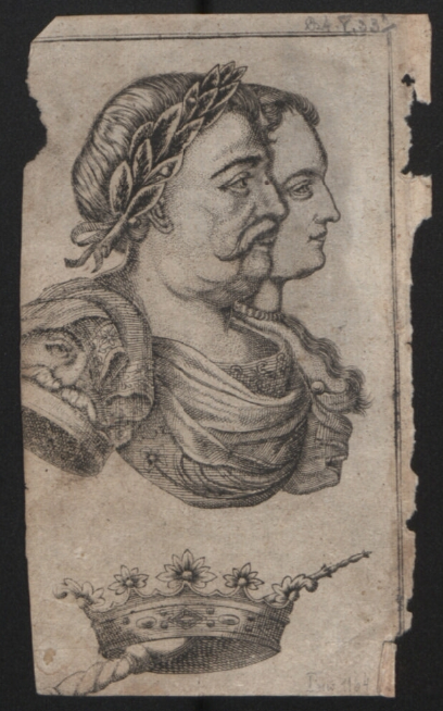 Portret podwójny Marii Kazimiery i Jana III Sobieskiego S. Donnet. 1739