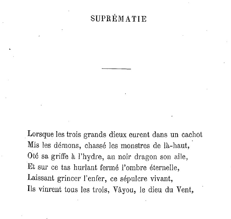 Excerpt from the poem "Supremacy" by Victor Hugo