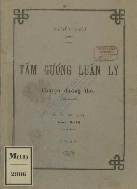 Tấm gương luân lý : Chuyện đương thời  T. Nguyễn. 1923