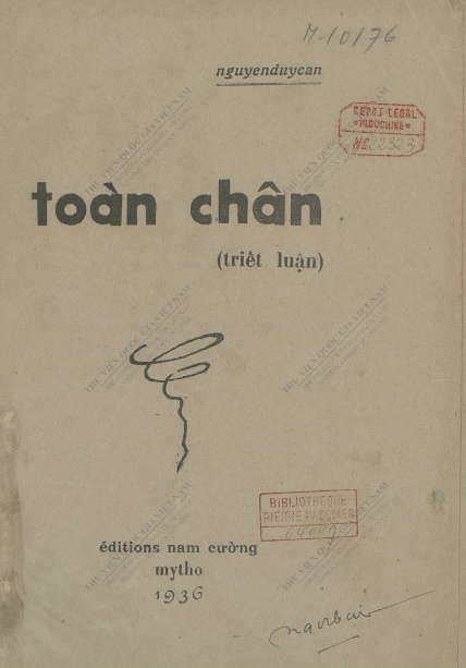 Toàn chân (Triết luận) : Q.1-4  C. C. Nguyễn. 1936