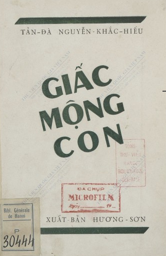 Giấc mộng con  Tản Đà Nguyễn Khắc Hiếu. 1932