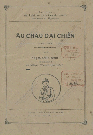Âu châu đại chiến : Lược biên Phạm Công Bình. 1926