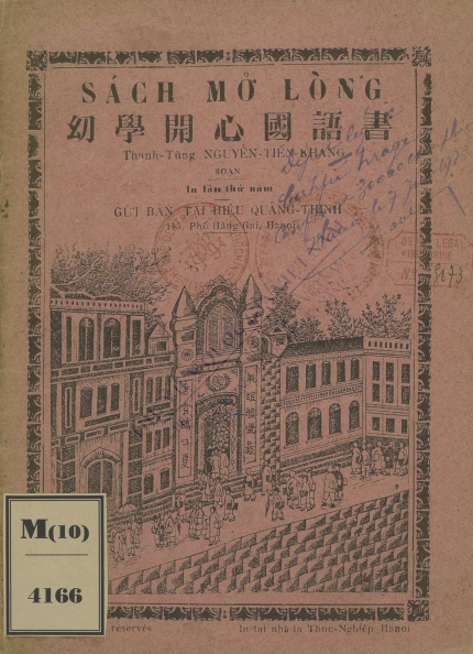 Sách mở lòng  Nguyễn Tiến Khang. 1926